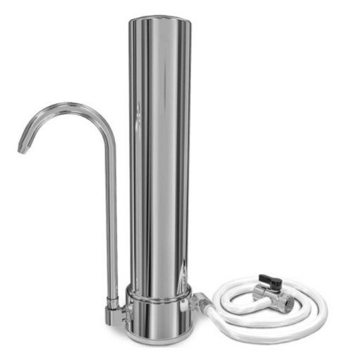 Purificateur d'eau Aragon AQUA Geyser inox sur évier