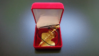Pendule de l'âme. Plaqué OR 24ct