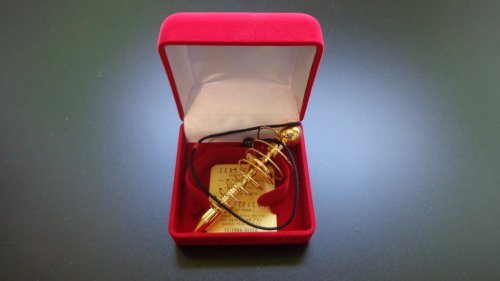 Pendule de l'âme. Plaqué OR 24ct